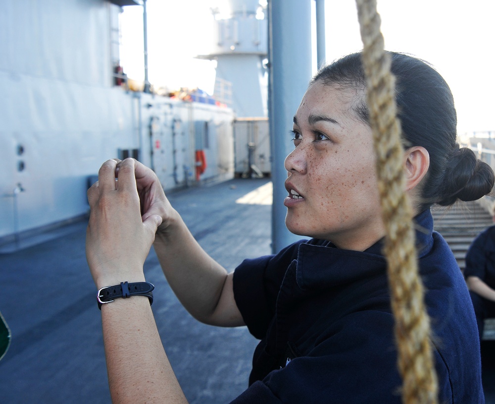 USS Blue Ridge replenishment at sea