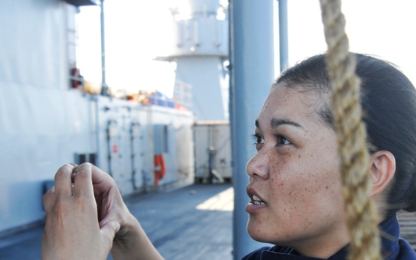 USS Blue Ridge replenishment at sea