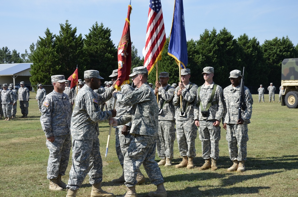 1050th change of command and realignment ceremony