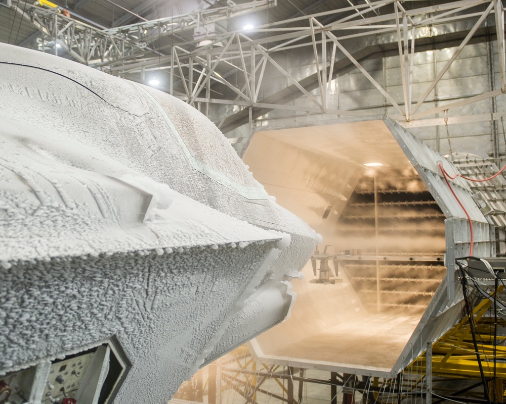 F-35B Lightning II STOVL aircraft completes icing cloud testing at the McKinley Climatic Lab