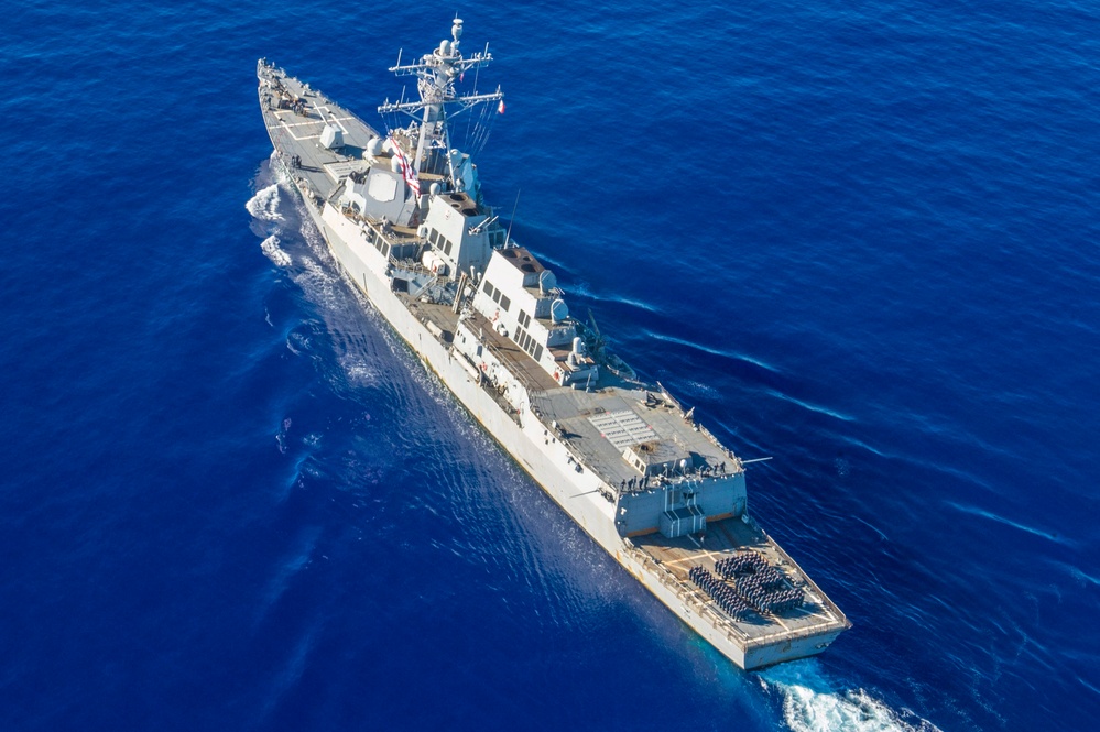 USS Mustin commemorates anniversary