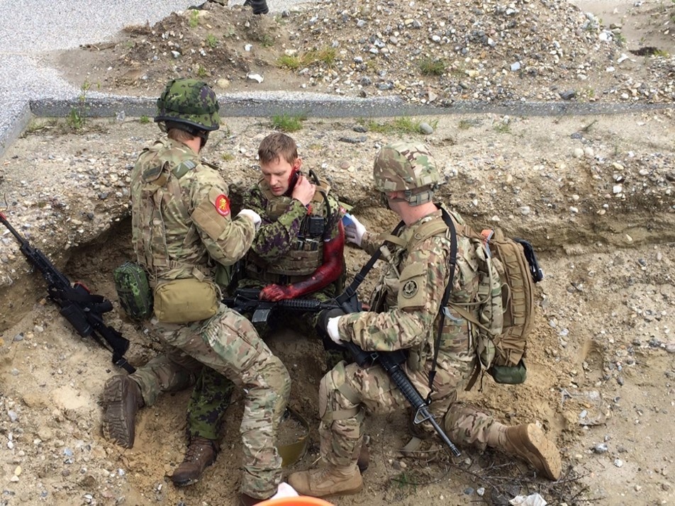 557th Medical Company medics provide medical support to Danish battle group