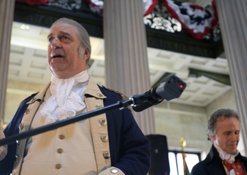 Coast Guard participates in historic re-enactment ceremony for 225th birthday