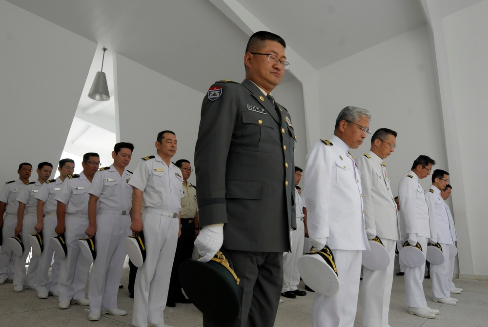 Japanese wreath laying ceremony