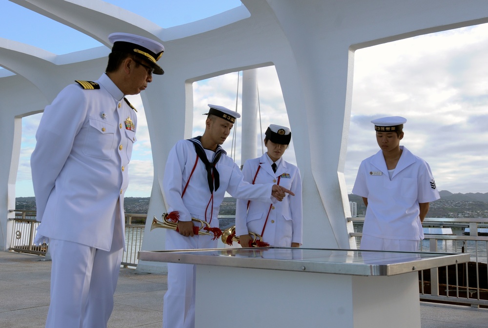 Japanese wreath laying ceremony