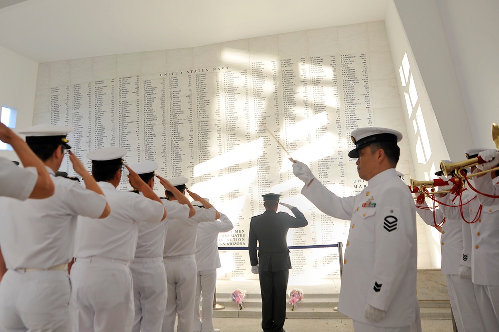 Remembering the past to build a better future: Japanese Sailors visit historic memorial sites around Pearl Harbor and Hawaii