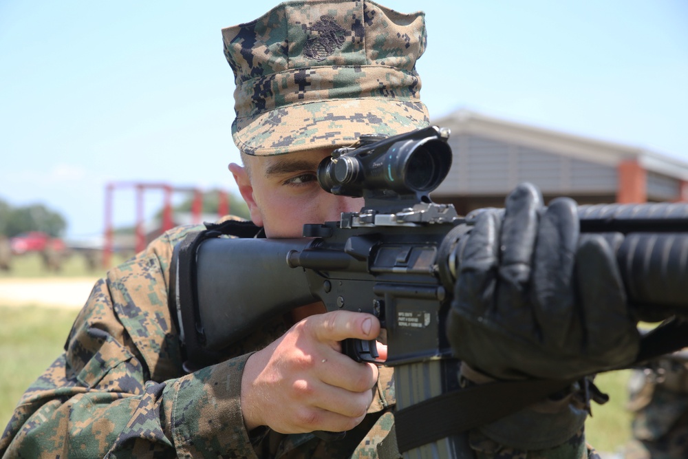 Marine recruits learn marksmanship fundamentals on Parris Island
