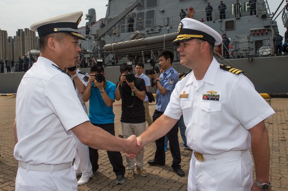 USS Stethem arrives in Qingdao