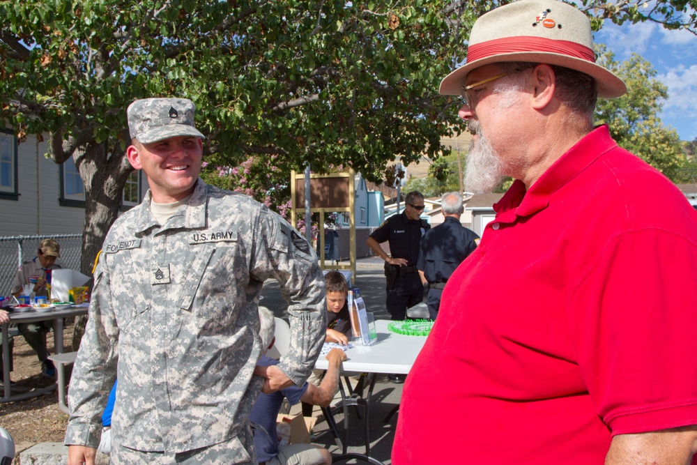 Army Reserve Soldiers attend National Night Out