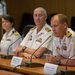 USNS Mercy leadership participate in press conference in Subic Bay