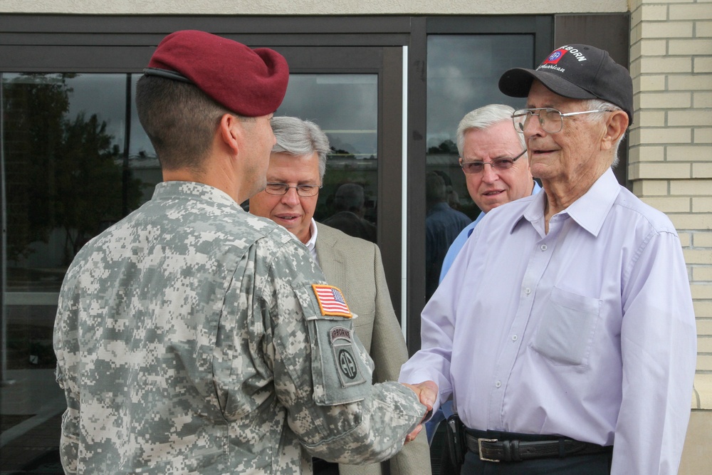 World War II veteran visits 82nd Airborne Division for first time in 70 years