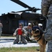 Aviators performs medevac training, military working dogs climb to new heights