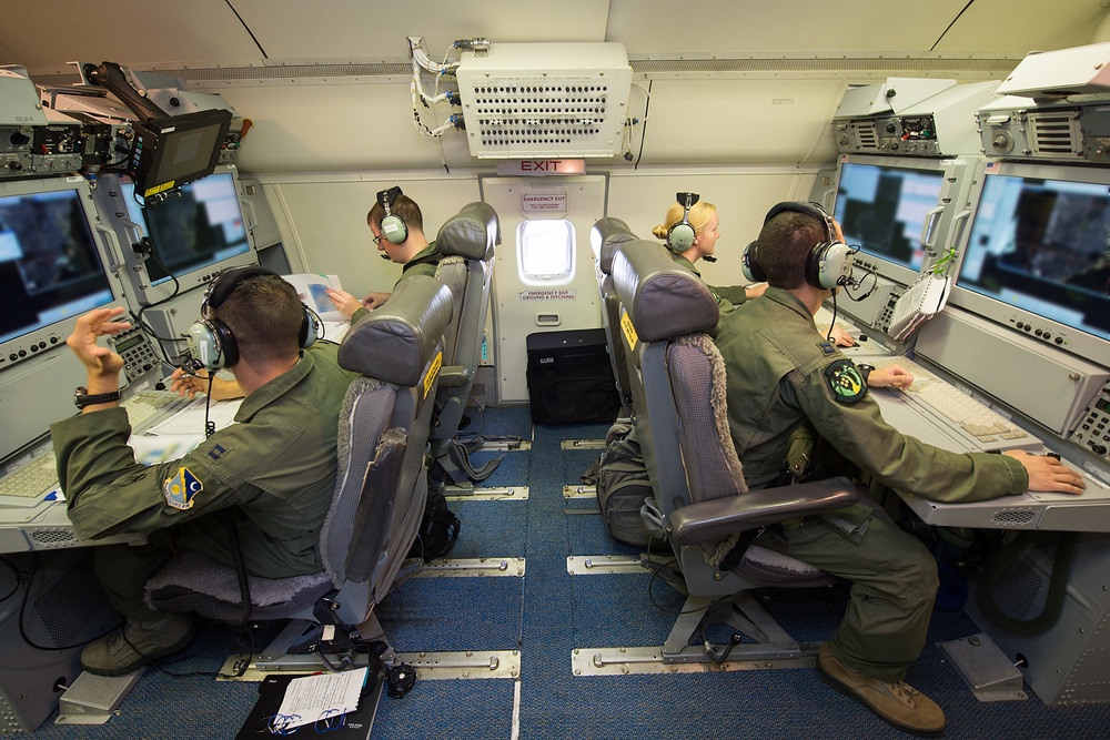 Team JSTARS brings manned wide-area view to joint force combat exercise