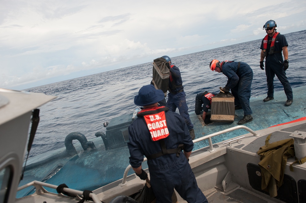 US agencies stop semi-submersible, seize 12,000 pounds of cocaine