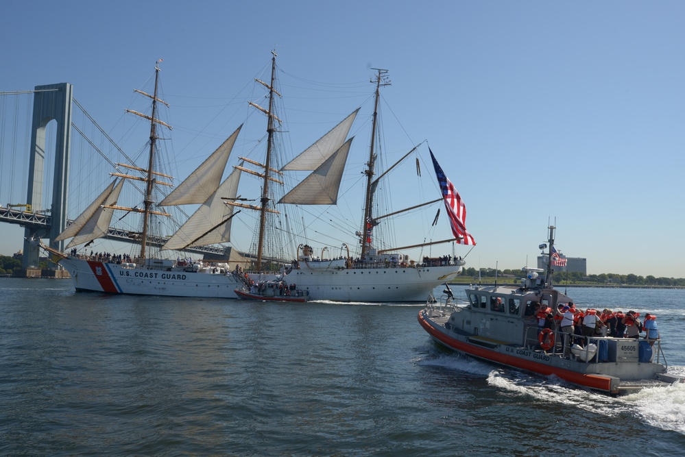 US Coast Guard Cutter Barque Eagle visits New York City
