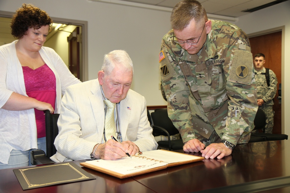 Former 7ID commander tours building named in his honor