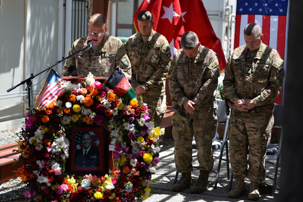 Resolute Support honors Maj. Gen. Harry Greene with plaque dedication, remembrance