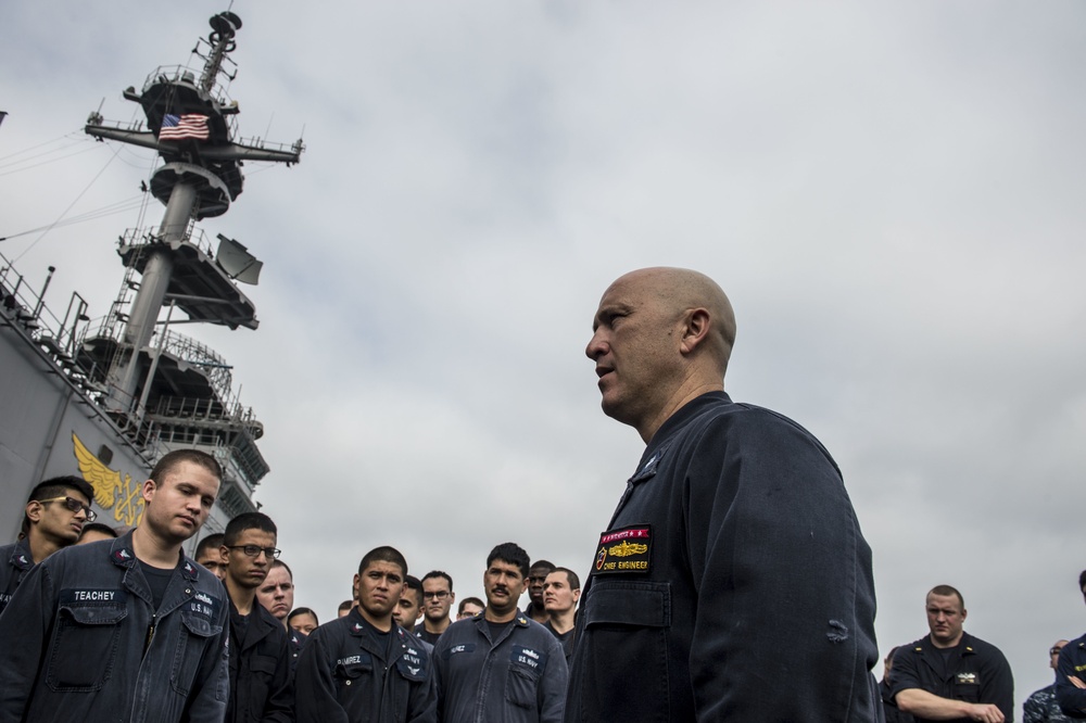 USS Essex Engineering Department awards ceremony