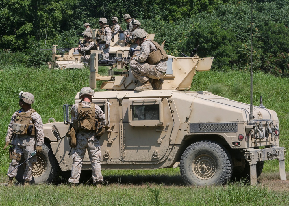 Support Co., 2nd CEB, learns important lesson in communication during convoy live-fire exercise