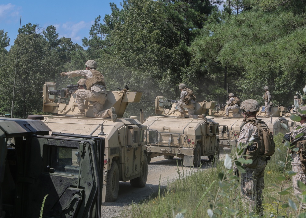 Support Co., 2nd CEB, learns important lesson in communication during convoy live-fire exercise