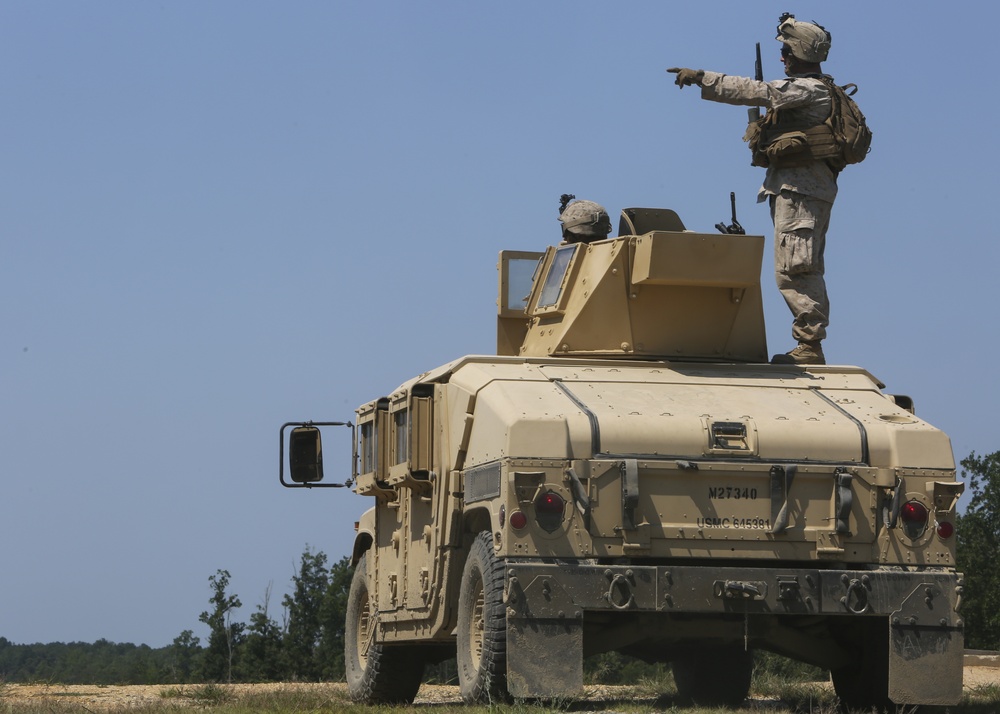 Support Co., 2nd CEB, learns important lesson in communication during convoy live-fire exercise