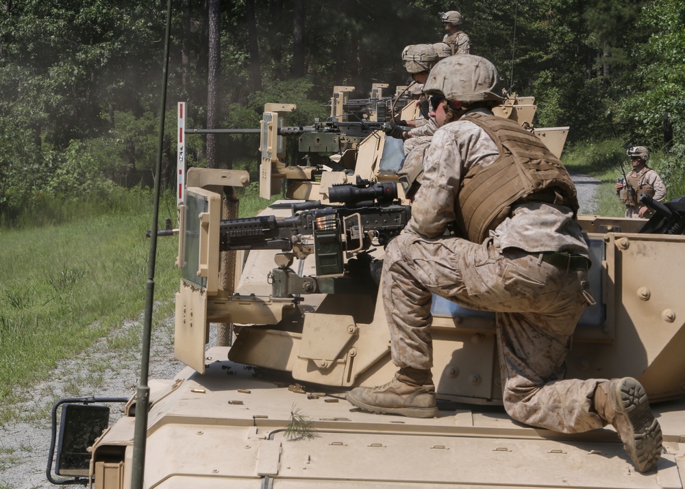 Support Co., 2nd CEB, learns important lesson in communication during convoy live-fire exercise