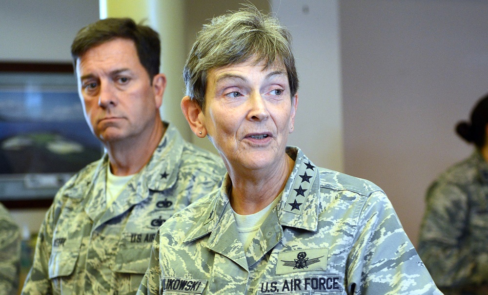 Gen. Ellen Pawlikowski visits Robins AFB