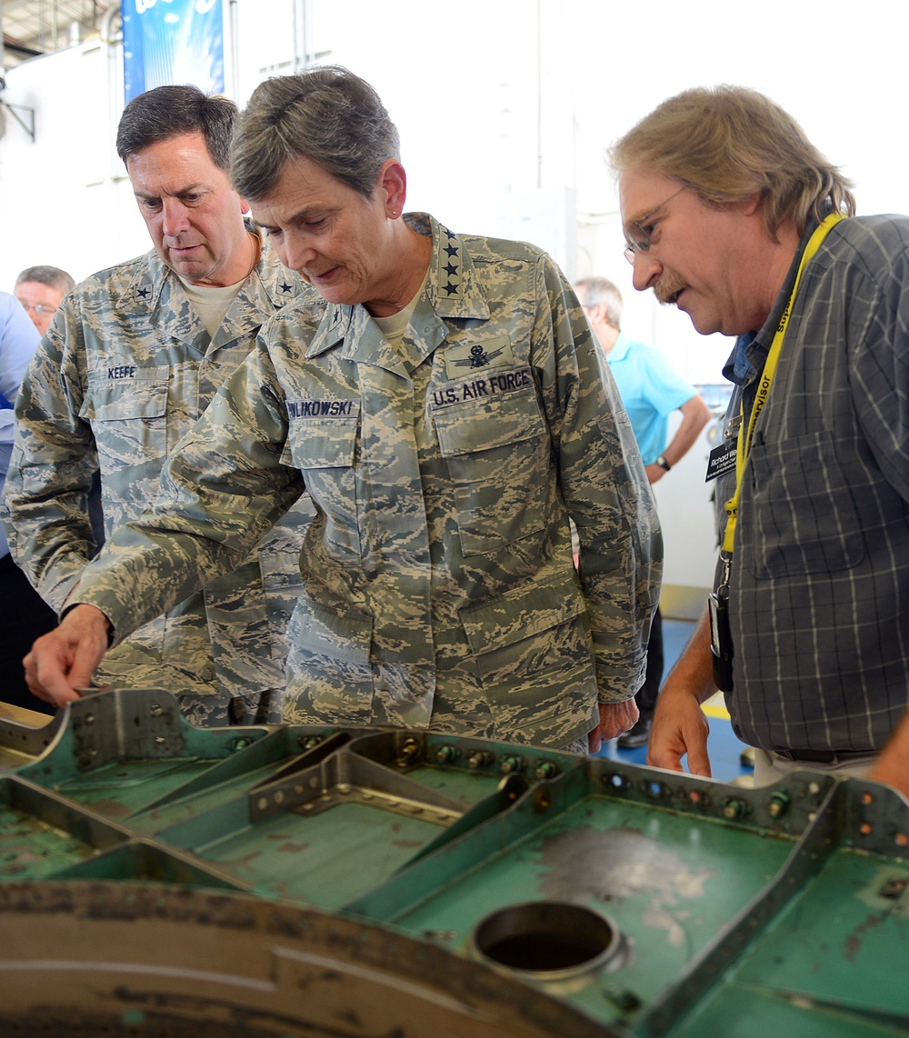 Gen. Ellen Pawlikowski visits Robins AFB