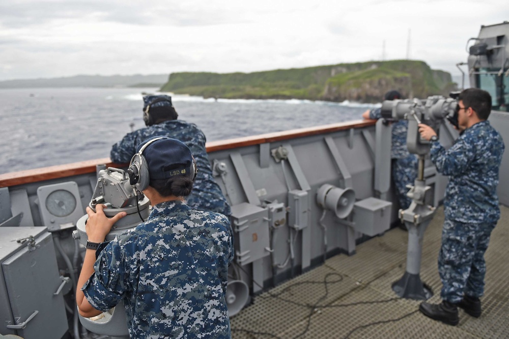 USS Ashland arrives at Naval Base Guam