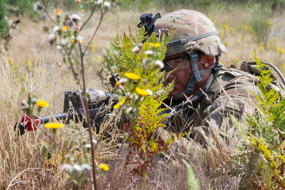 Sky Soldiers conduct live-fire training in Ukraine