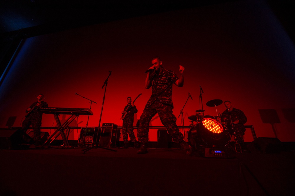 Pacific Fleet Band plays at SM Supermall in Olongapo