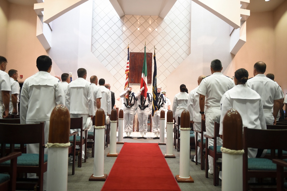 Change of command at Naval Support Activity Naples, Capodichino