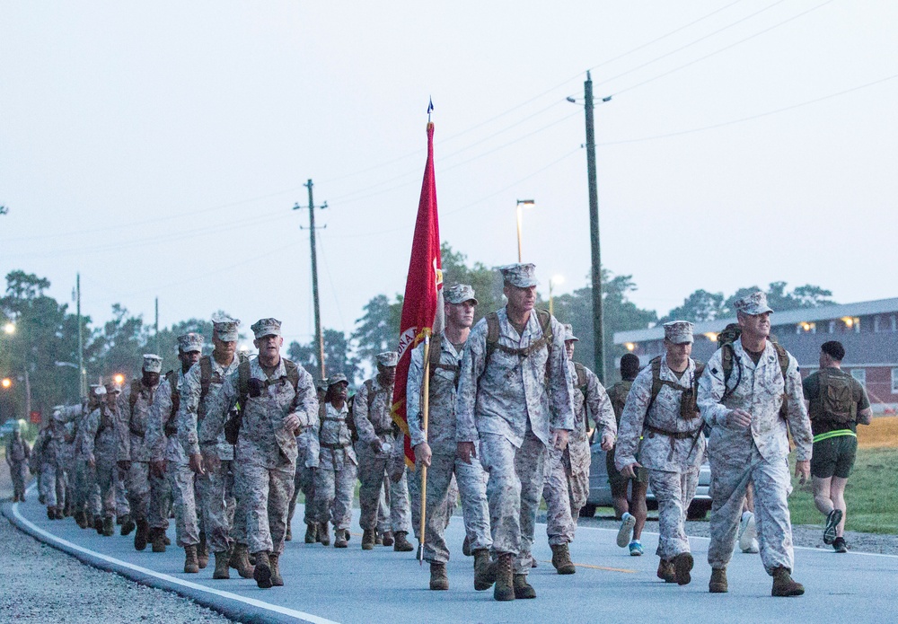 Pavement Pounders: II MEF hikes Camp Lejeune to maintain combat readiness, build unit cohesion