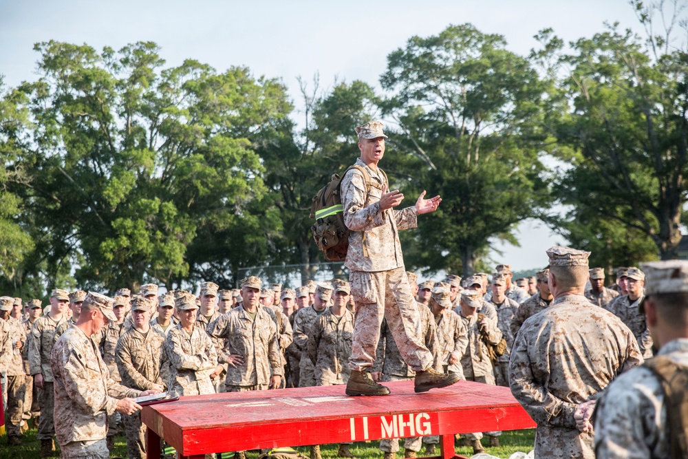 Pavement Pounders: II MEF hikes Camp Lejeune to maintain combat readiness, build unit cohesion