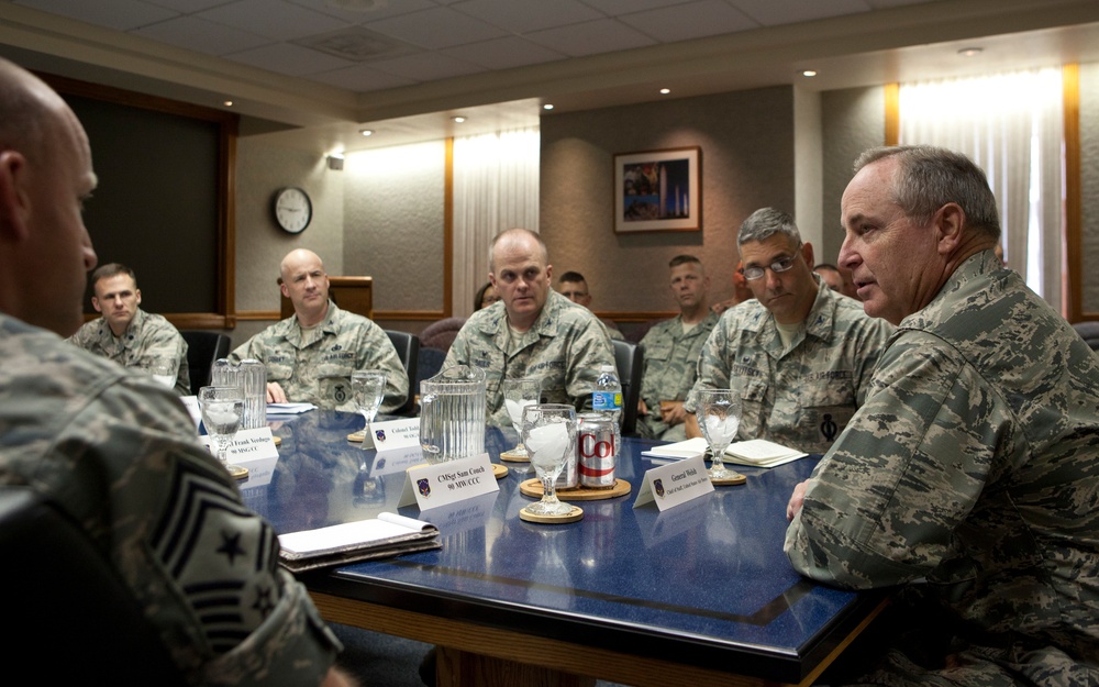 CSAF visits F.E. Warren Air Force Base