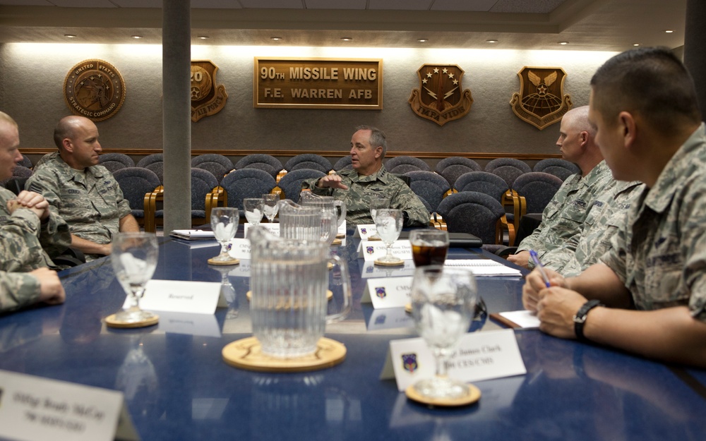 CSAF visits F.E. Warren Air Force Base