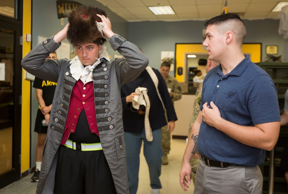 Soldiers suit up for Spirit of America