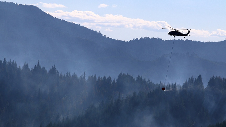 Oregon Army National Guard supports Stouts Fire