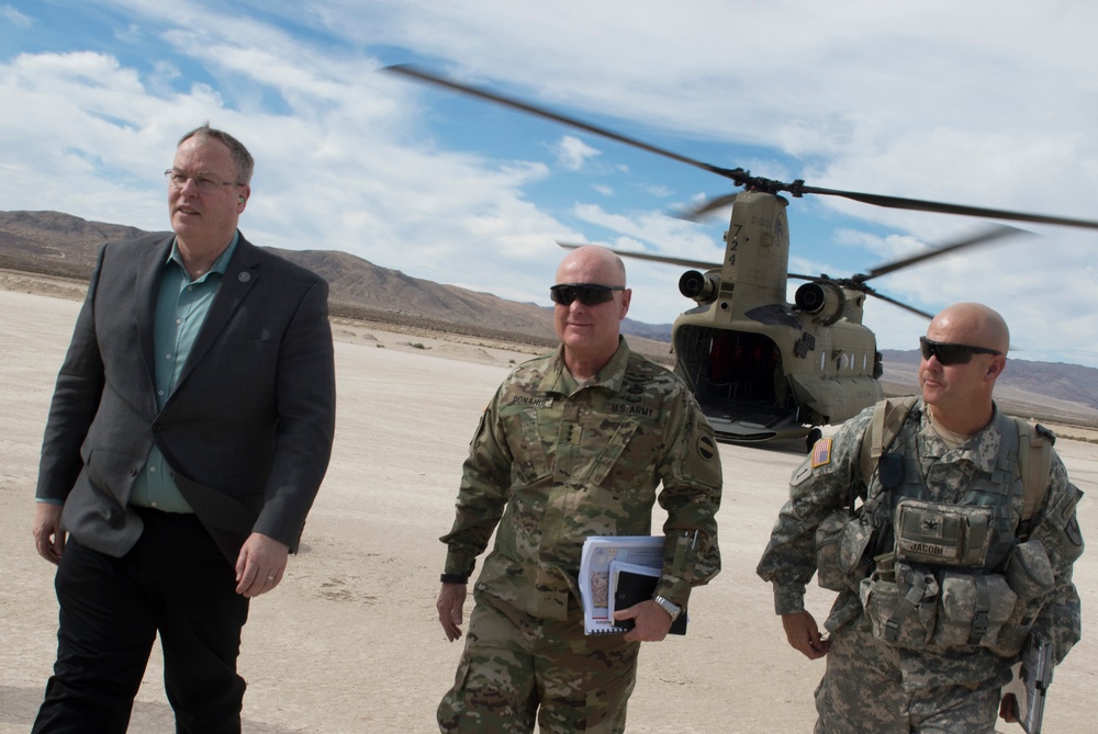 Deputy secretary of defense visits Fort Irwin