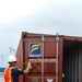 Coast Guard inspects damaged containers after Typhoon Soudelor