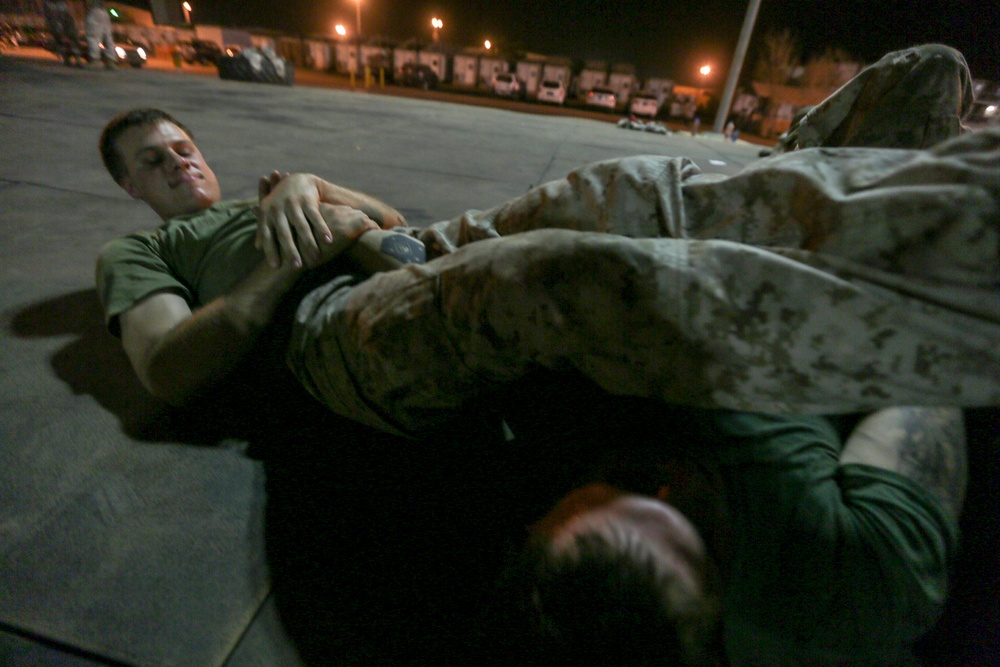 Hand-to-Hand: U.S. Marines practice unarmed combat