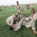 U.S. Marines practice unarmed combat techniques