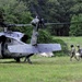 Loading a 'casualty' during medical evacuation exercise at Fort Polk, La