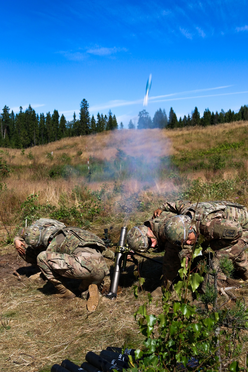 Mortar call for fire exercise in Estonia