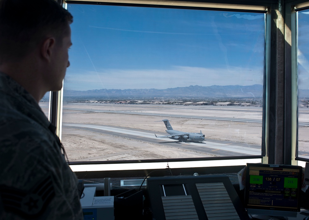 Clear for takeoff through air traffic control