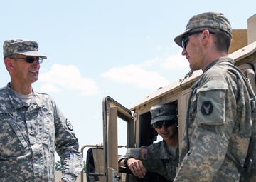 Taking a moment with the Iowa National Guard deputy commanding general