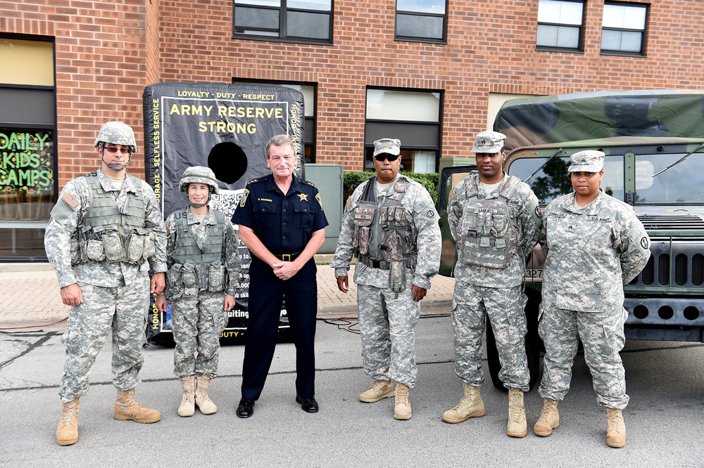 Army Reserve soldiers partner with local police for National Night Out