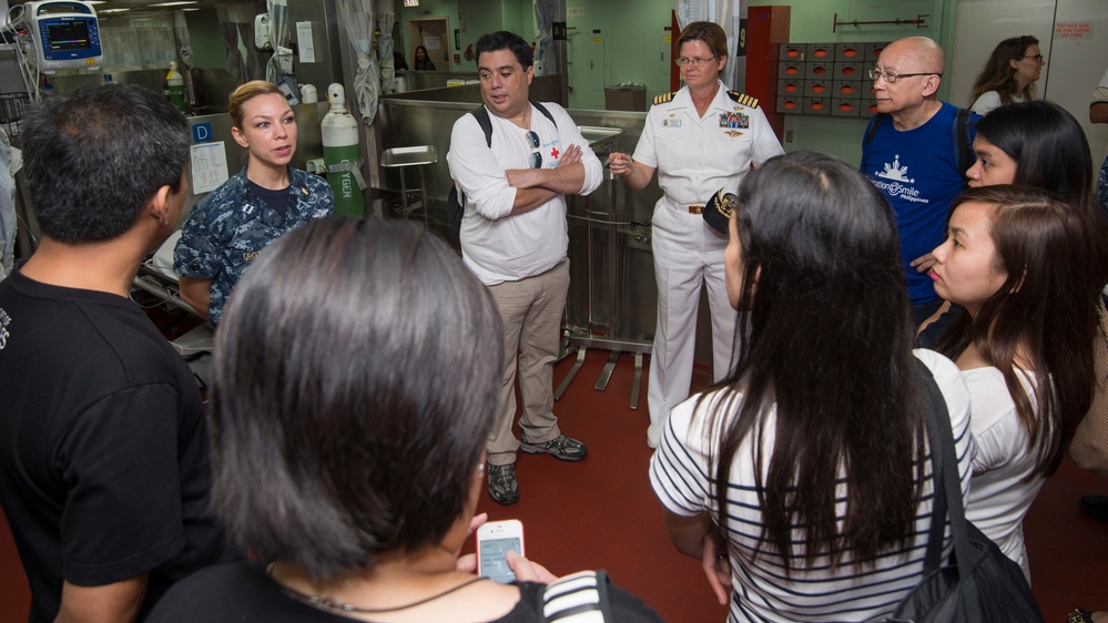 Operation Smile and SC Johnson visits Mercy during Pacific Partnership 2015.