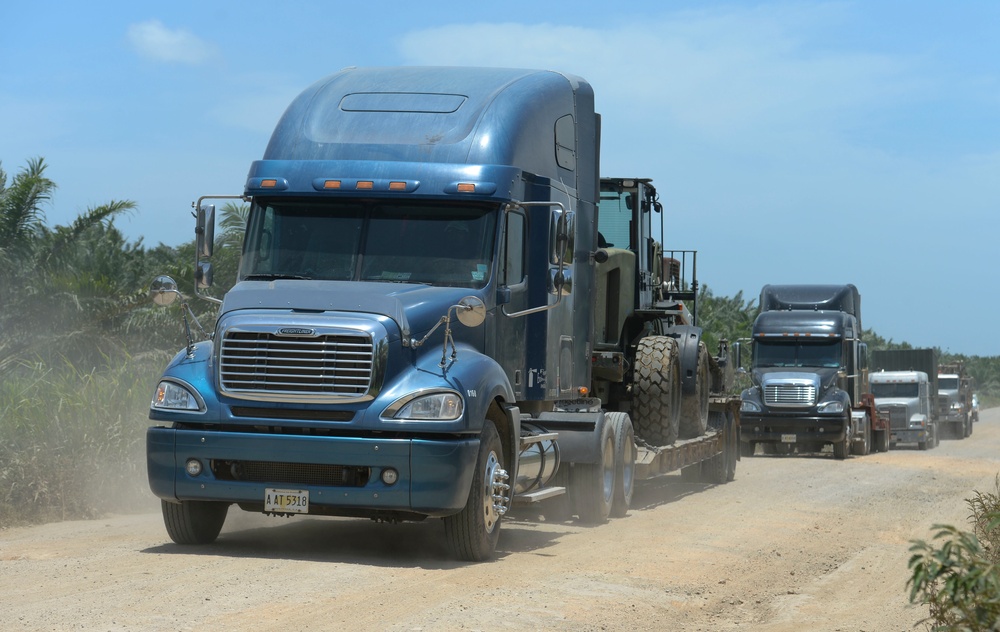 Well drillers move equipment