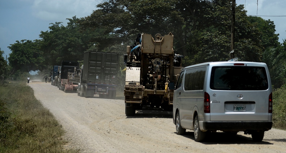 Well drillers move equipment